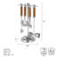 Leather Stitched 5-Piece Bar Tool Set