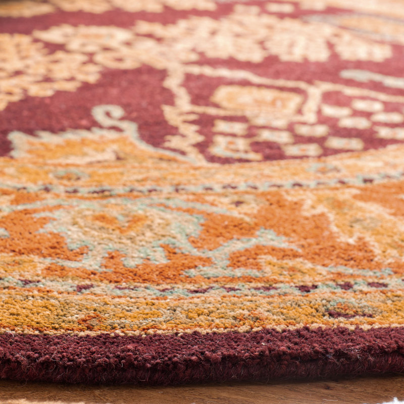 Molter Bergama Hand Tufted Wool Oriental Rug, Rectangle 9' x 12'
