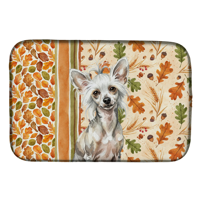 Tapis de séchage d'automne à poils mouchetés