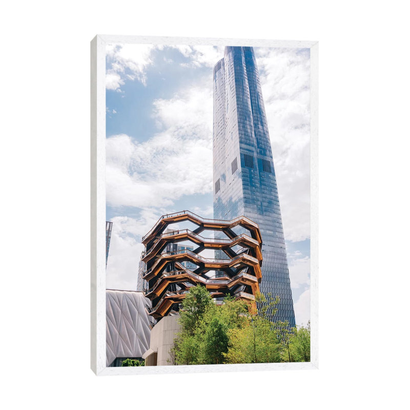 New York Vessel by Bethany Young - Print on Canvas, White Framed, 66.04cm H x 45.72cm W x 3.81cm D