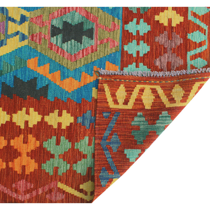 Flatweave Vallen Turquoise Rug