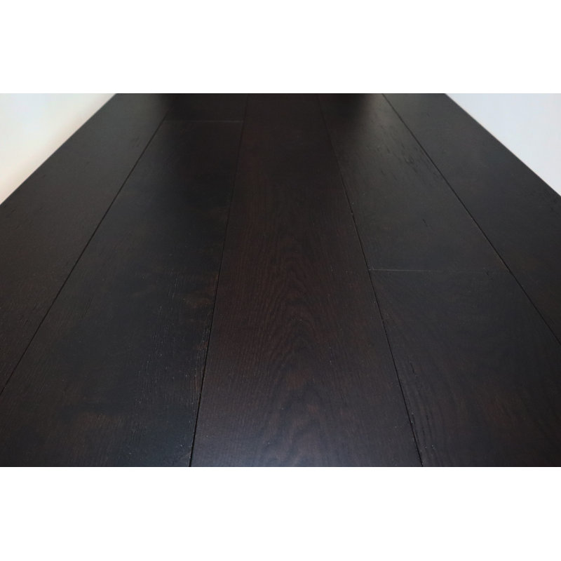 Oak 19cm W Hardwood Flooring, Dark Brown Wood