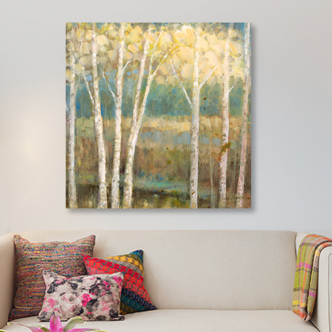 «Nature's Palette II» par Ruane Manning, reproduction sur toile tendue, H 16 po x l 16 po x P 1 po, Papier d'art encadré noir