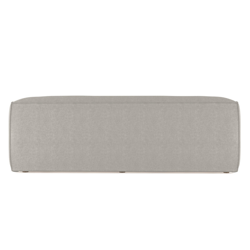 Varick Oversize Track-Arm Sofa with Flange, Box Weave Linen Silver Streak, 30" H x 84" W x 47" D, Weathered