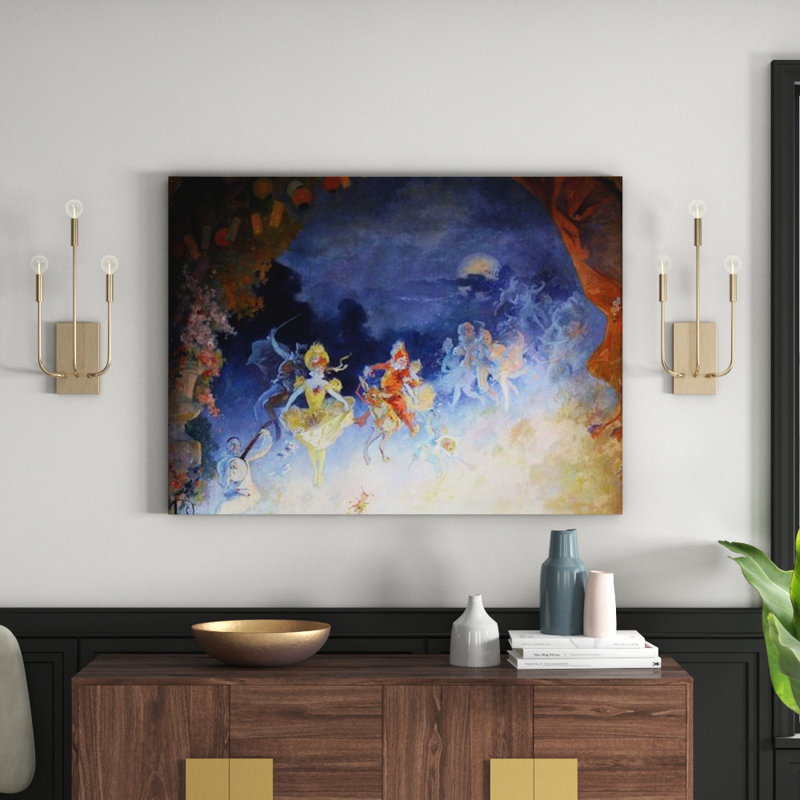 Cheret - Wrapped Canvas Painting, 60cm H x 80cm W x 1.8cm D