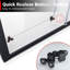 185*140*0.6cm, Safe and Easy-To-Clean Sliding Shower Enclosure with Side Panels, Black