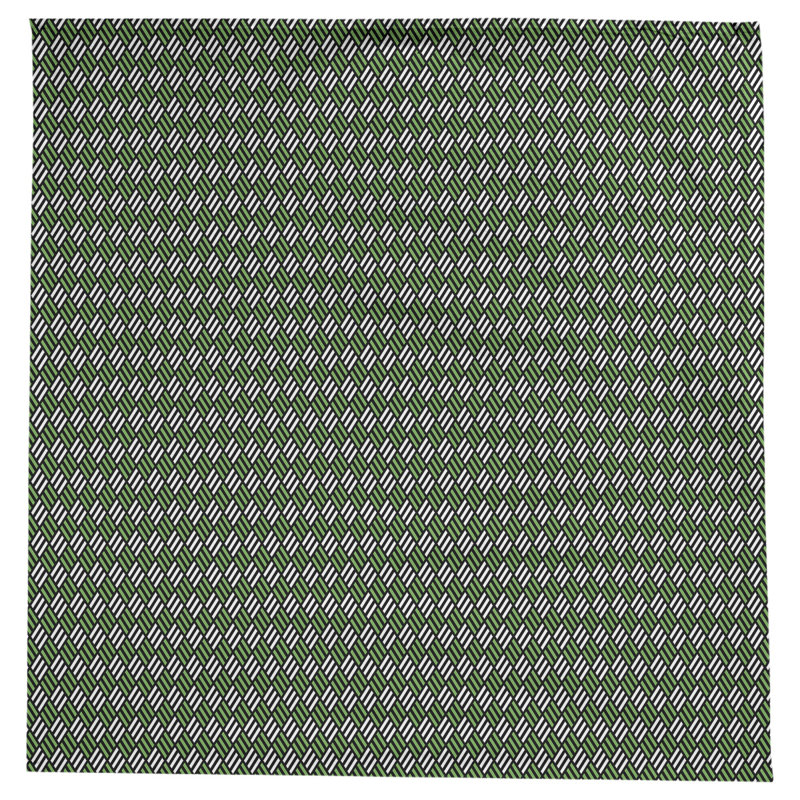 Nappe à carreaux à rayures Leffel, Noir / vert