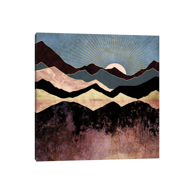 Crimson Peaks - Print on Canvas, Wrapped Canvas, 45.72 cm H x 45.72 cm W x 1.91 cm D
