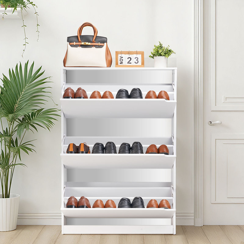 24 Pair Flip Down Shoe Storage