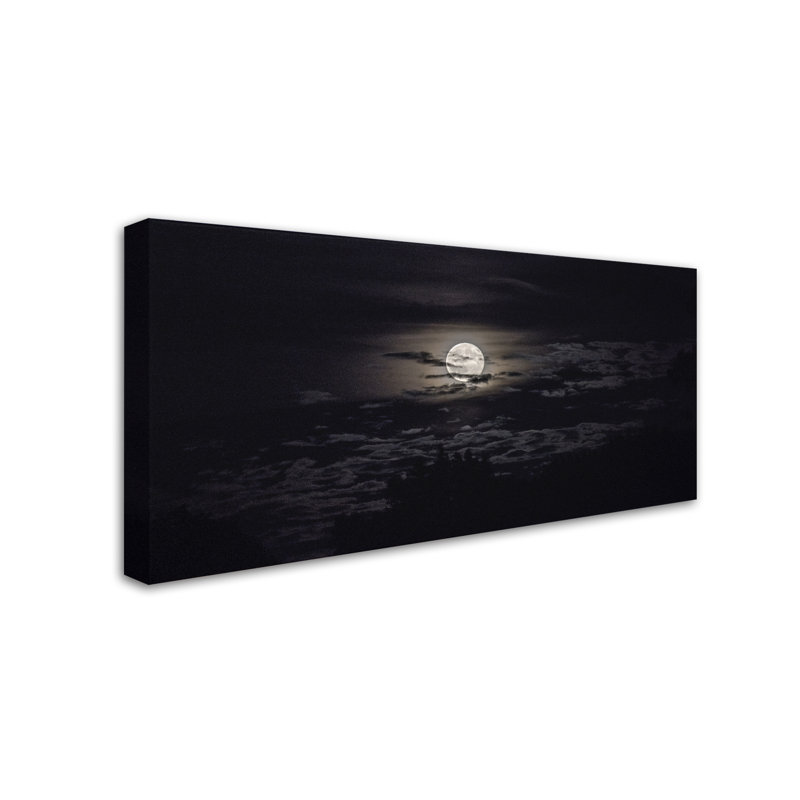 Cattima «Full Moon in Aquarius», reproduction de photo sur toile tendue, H 24 po x l 47 po x P 2 po