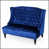 Chenille bleu sélectionné