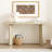 Stylish Console Table With Pine Veneer And Geometric Legs,Suitable For Living Room, Study And Dining Room-1620649574