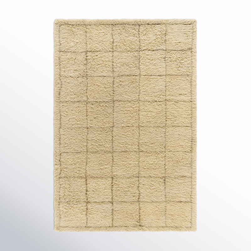Tapis à poil long Anemone Grid, Rectangle 9 pi x 12 pi