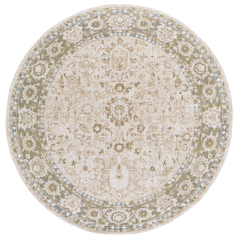 Finley 316 Performance Oriental Rug, Round 6'7"