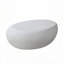Table basse elliptique en fibre de verre