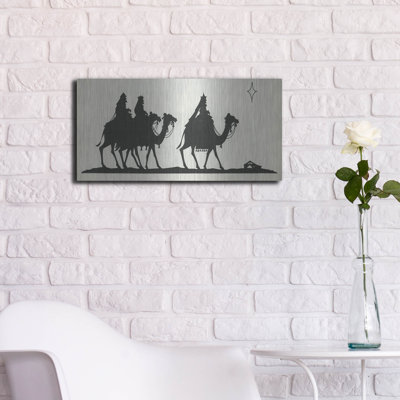 Art mural en métal Winston Porter «Three Kings 3» par Tis the Season