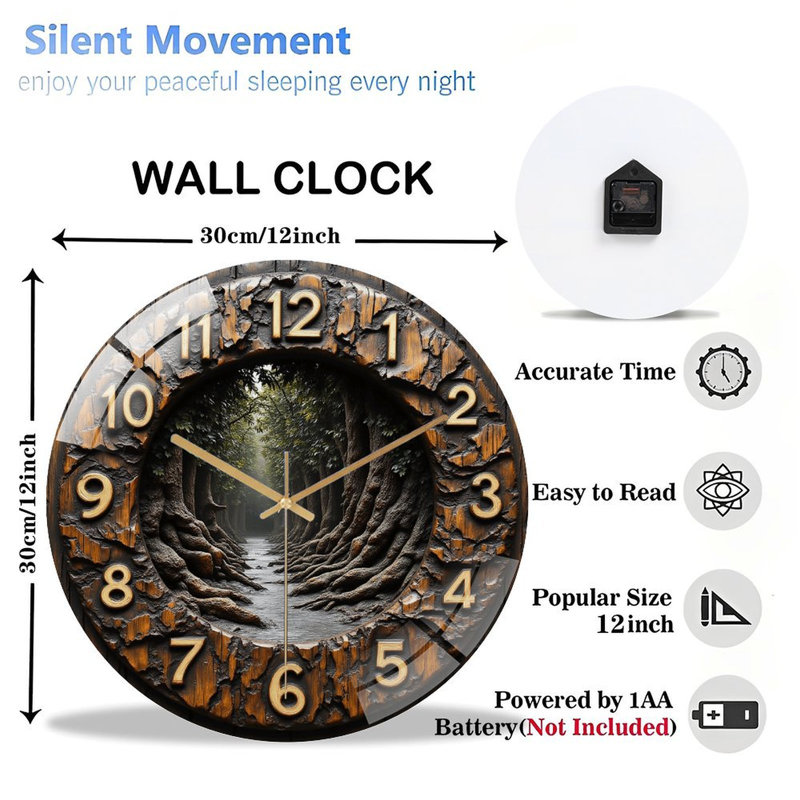 Horloge murale 12 po