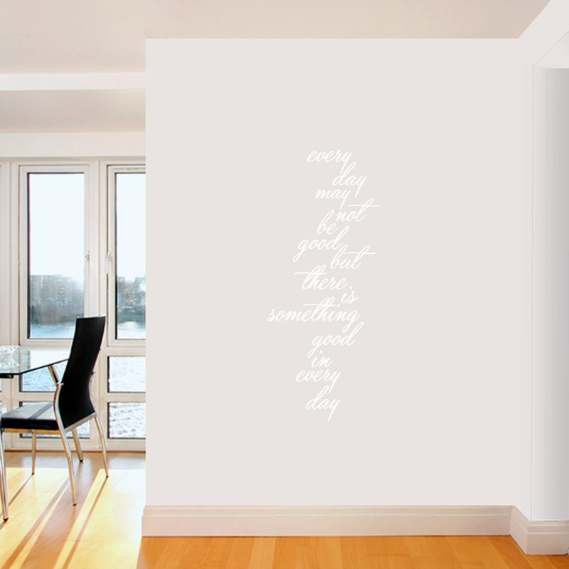 Adhésif décoratif « Something Good in Every Day », Blanc