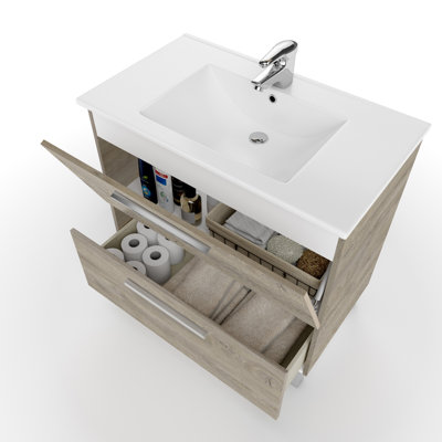Divyne 80cm Bathroom Vanity Base Only