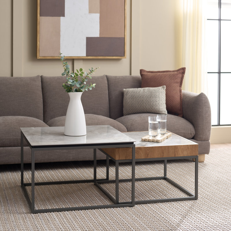 Syd Nesting Coffee Tables, Brown