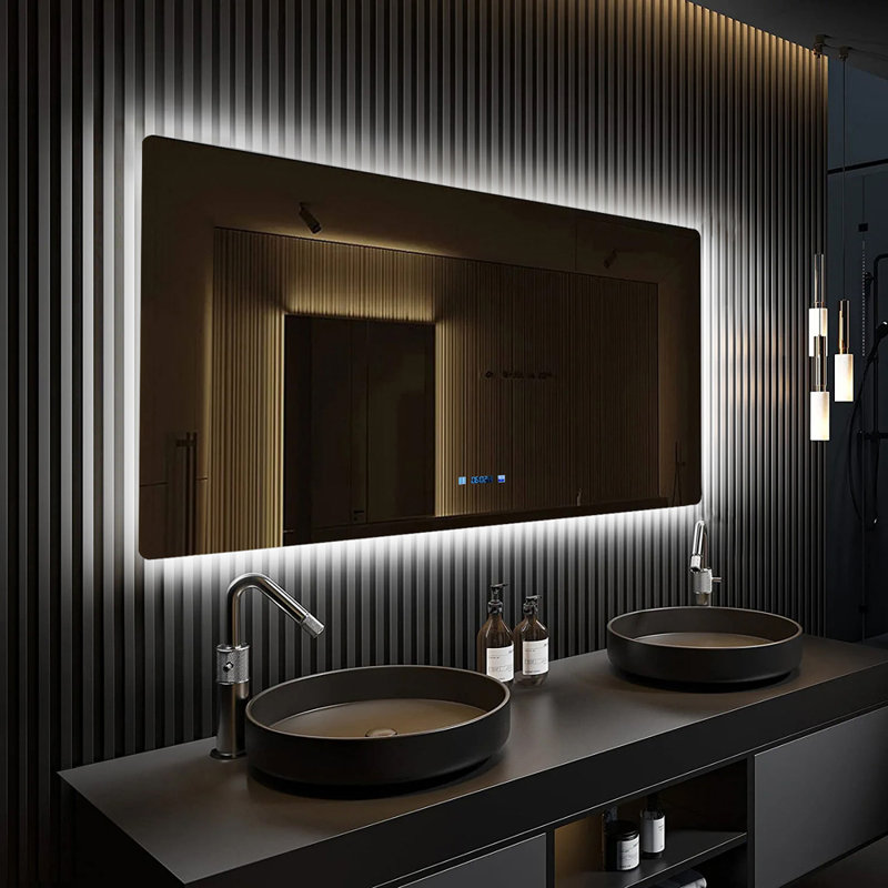 Miroir de meuble-lavabo à DEL Luano, 32 po x 60 po