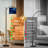 Arc Floor Lamp with Adjustable Lampshade Golden Stars Deep Blue Watercolor Night Sky Standing Lamp 3 Color Temperatures Dimmable Tall Pole Lamp with Foot Switch for Bedroom