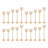 20-Piece Metal & Glass Candle Holder Set, Tiered Beaded Table Centerpiece Candlesticks For Wedding And Living Room-1924868045-1924868041