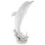 Statue de dauphin tropical sautant