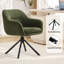 Chaise de bureau moderne pivotante rembourrée avec base en métal-1944029222