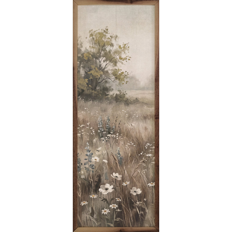 Fleurs sauvages de la prairie dorée, 8x24