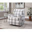 Fauteuil oscillant pivotant en tissu Patli