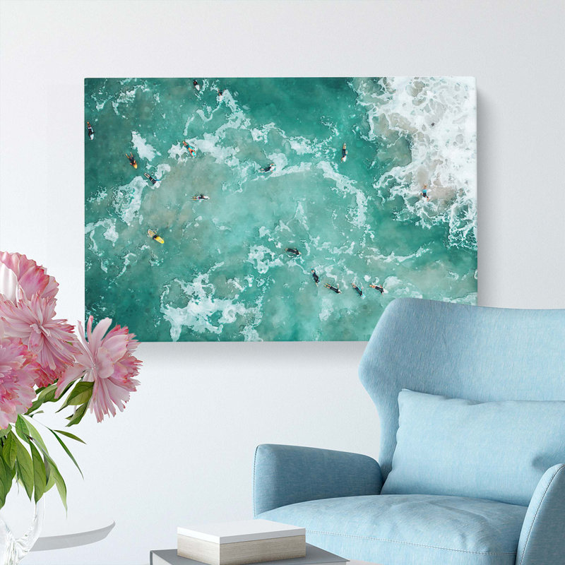 Bodyboarding In The Gold Coast Australia - Wrapped Canvas Print, 40cm H x 60cm W x 3cm D