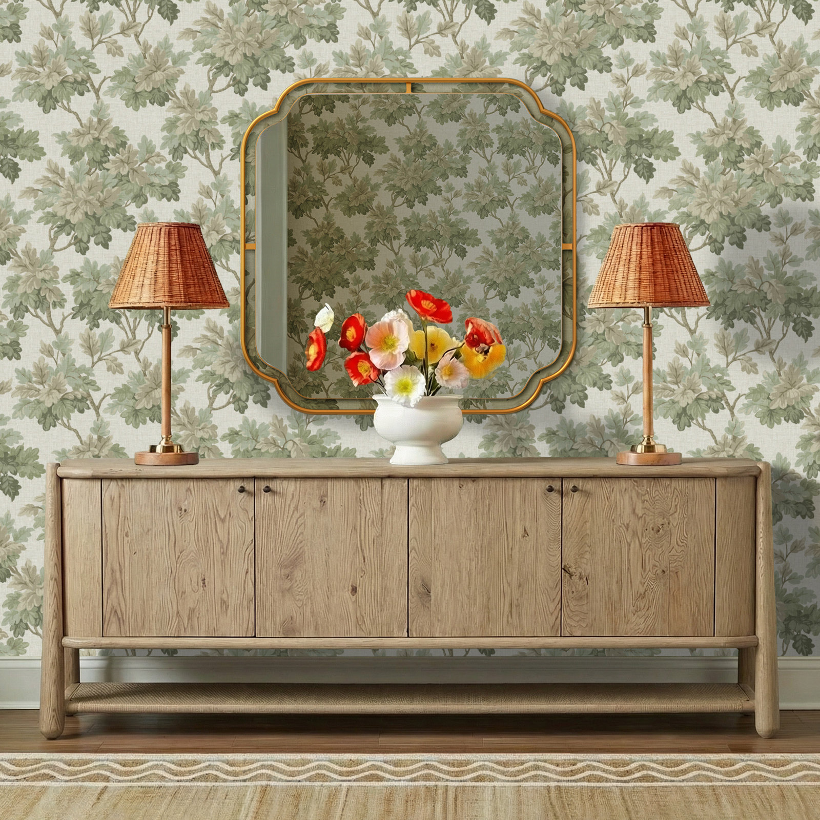 Salvador Oak Sideboard, Natural