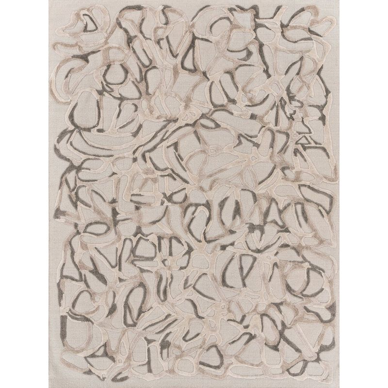 Goudy Abstract Area Rug, Rectangle 10' x 14'