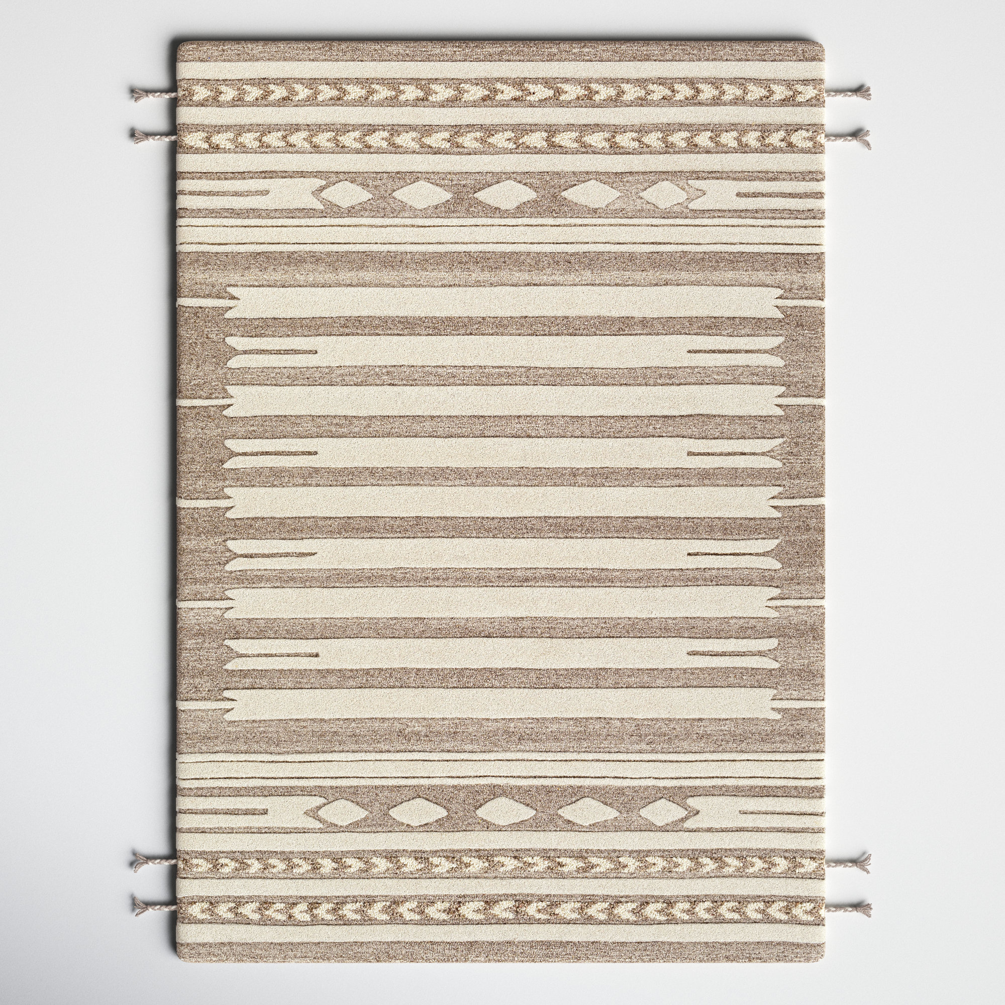 Lumia Handmade Wool Rug, Rectangle 9' x 12'