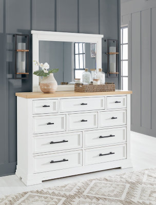 Commode et miroir Ashbryn