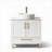 Mathurn 30'' Modern Free-standing Single Bathroom Vanity with Vessel Ceramic Round Vanity Top-113986285