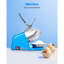 Commercial Ice Crusher 286LBS/H Electric Snow Cone Maker Shaved Ice Blue