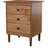 Bhuneshwar 3-Drawer Solid Wood Nightstand-1968316656