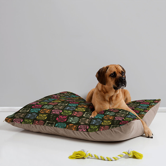 Allegany Geometric Cotton Pet Bed