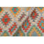 Tapis rouille / bleu en laine noué à la main de 4 pi 10 po x 6 pi 11 po Cedorah Southwestern