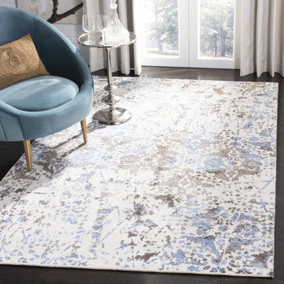 Stambaugh Hand Tufted Viscose Floral Rug