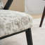 Fauteuil de salon Mid-Century moderne - Coussin de siège - pour le salon, le bureau (beige et gris)