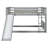 Full Over Full Bunk Bed with Ladder and Play Slide