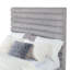 Grand lit tapissier gris Fandango