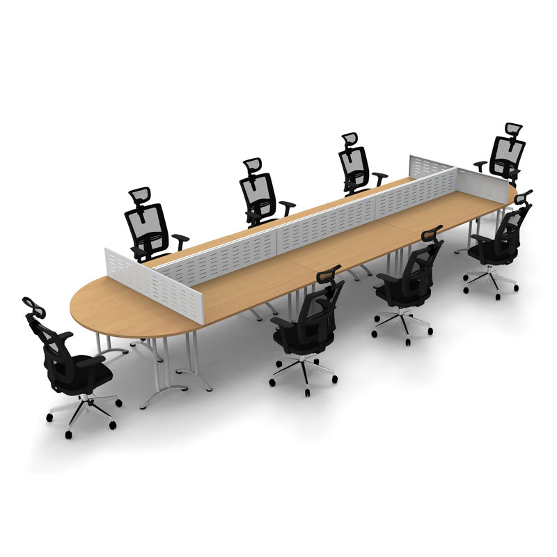 240'' Rectangle Conference Table, Natural Beech