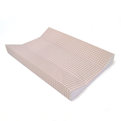 Gingham Anti-Roll Wedge Baby Changing Mat