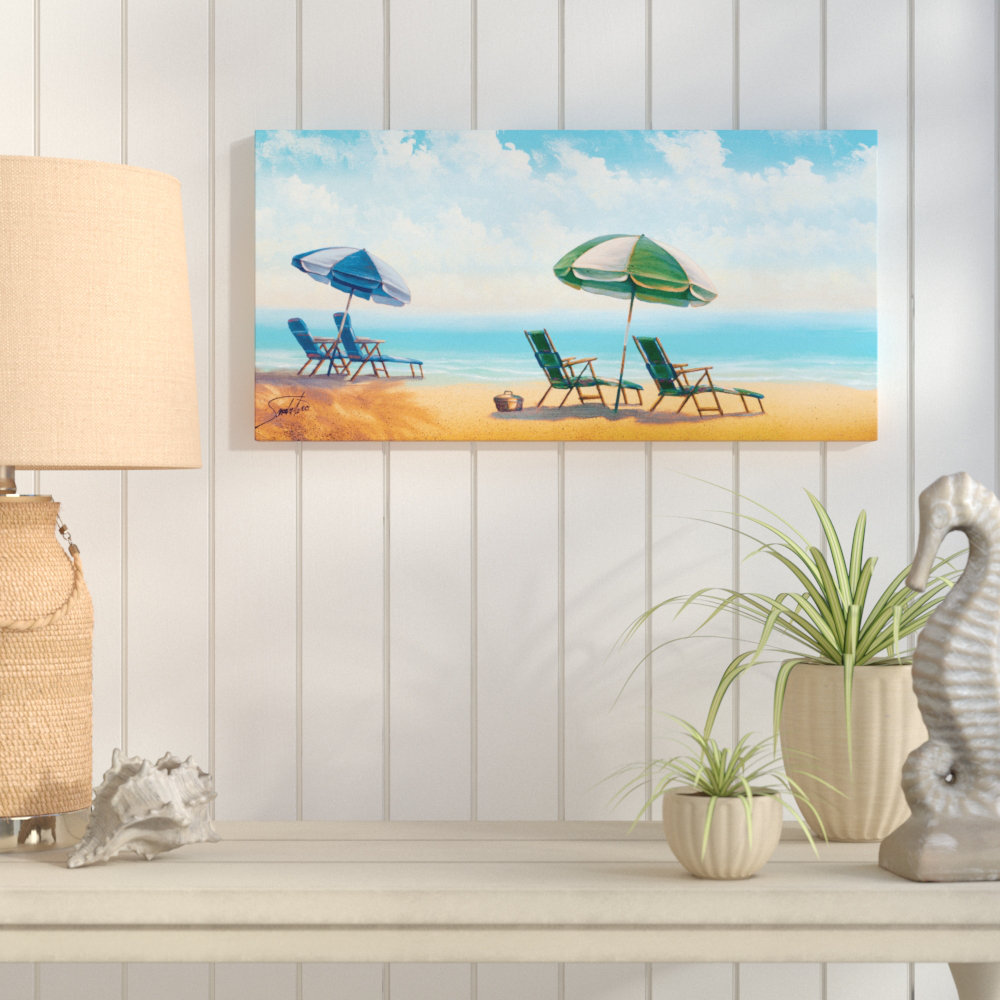 Highland Dunes 'Salt Key' Painting Print on Wrapped Canvas | Wayfair