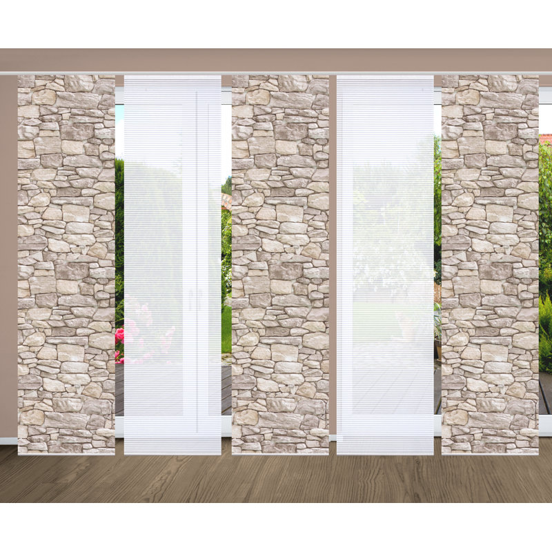 Semi Sheer Sliding Panel, Natural colors