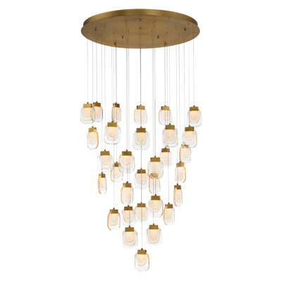  Lustre cylindrique à 31 lumières DEL
